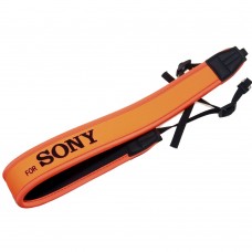 Sony Neoprene Camera Neck Strap Orange Color with Black Letter